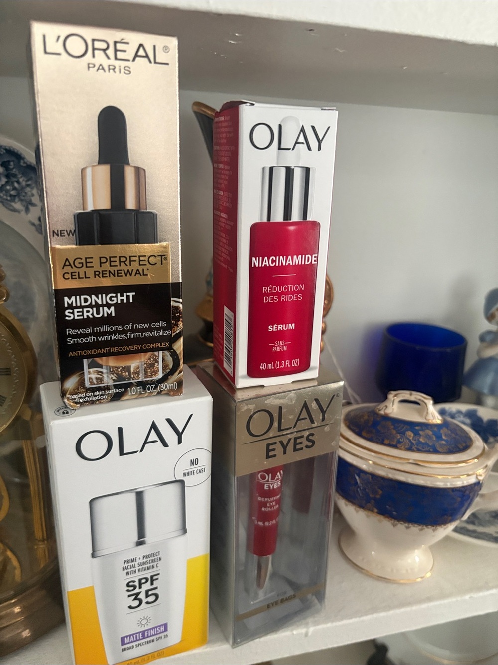OLAY Niacinamide Brightening Serum - Red and White Packaging set of 4